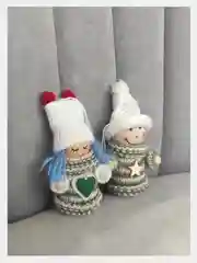Мятный елочная игрушка новогодняя, ёлочное украшение, подвеска, деревянная игрушка 2 шт
