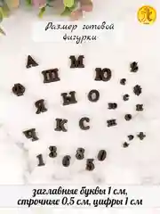 Силиконовая форма "Алфавит мини" №4 для шоколада