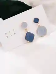 Серьги женские с геометрическими подвесками /серьги- гвоздики