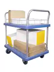 Пластиковая двухъярусная тележка инструментальная GOODKING IT-10002
