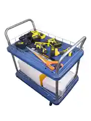 Пластиковая двухъярусная тележка инструментальная GOODKING IT-10002