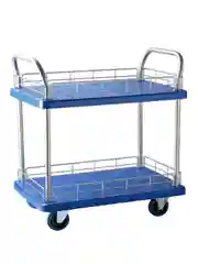 Пластиковая двухъярусная тележка инструментальная GOODKING IT-10002