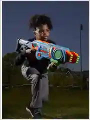 Голубой бластер Nerf Elite 2.0 - Flipshots Flip-32, детям 8+, подарок на новый год