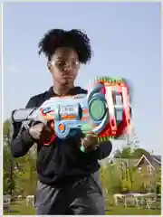 Голубой бластер Nerf Elite 2.0 - Flipshots Flip-32, детям 8+, подарок на новый год
