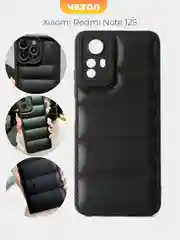 Черный чехол Xiaomi Redmi Note 12s (Сяоми Редми Ноут 12с) противоударный выпуклый