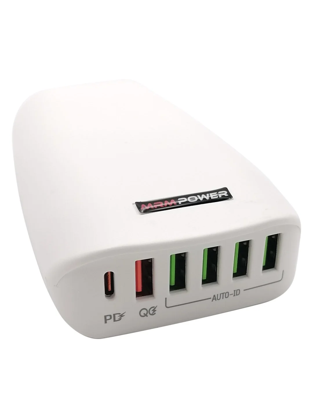 Белый сетевое зарядное устройство MRMPW H5013 65W, 5 x USB, 1 x Type-C, PD20W