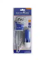 KUT-11010  НАБОР КЛЮЧЕЙ TORX 9 ШТ (С ОТВЕРСТИЕМ) ЭКСТРА ДЛИННЫХ С ДЕРЖАТЕЛЕМ GOODKING