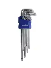 KUT-11010  НАБОР КЛЮЧЕЙ TORX 9 ШТ (С ОТВЕРСТИЕМ) ЭКСТРА ДЛИННЫХ С ДЕРЖАТЕЛЕМ GOODKING