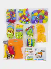 Конструктор с шуруповертом, развивающий подарок 247 деталей, BRAUBERG KIDS, 665204