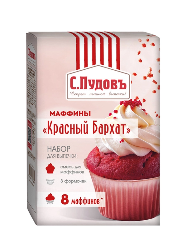 Маффины Красный бархат С.Пудовъ, 250г