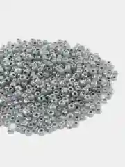 Серый меланж бисер стеклянный 10/0, 2.3 мм, разноразмерный, мелкий