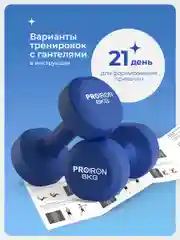 Гантели 6 кг, PROIRON, неопреновые, для фитнеса, 2 штуки
