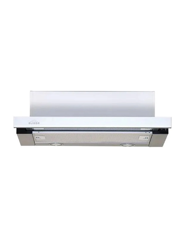 Вытяжка INTEGRA GLASS 60N-400-V2D STEEL/WHITE ELIKOR