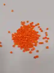 Рыжий бисер китайский стеклянный , бисер цветной, стеклярус, рубка