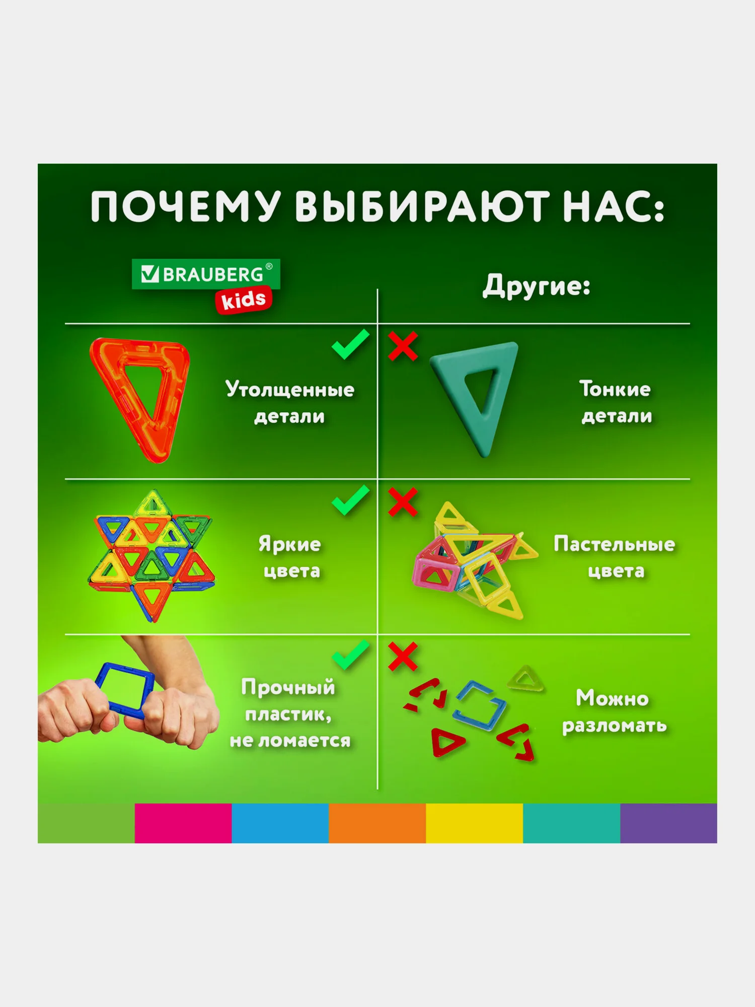 Магнитный конструктор MAGNETIC BUILD BLOCKS-129 "Построй дом", 129 деталей, BRAUBERG KIDS