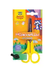 Ножницы детские для левшей Мульти-Пульти "Приключения Енота" 12,5см, европодвес