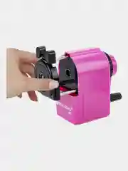 Точилка механическая Brauberg Jet, металлический механизм, корпус розовый, 229568