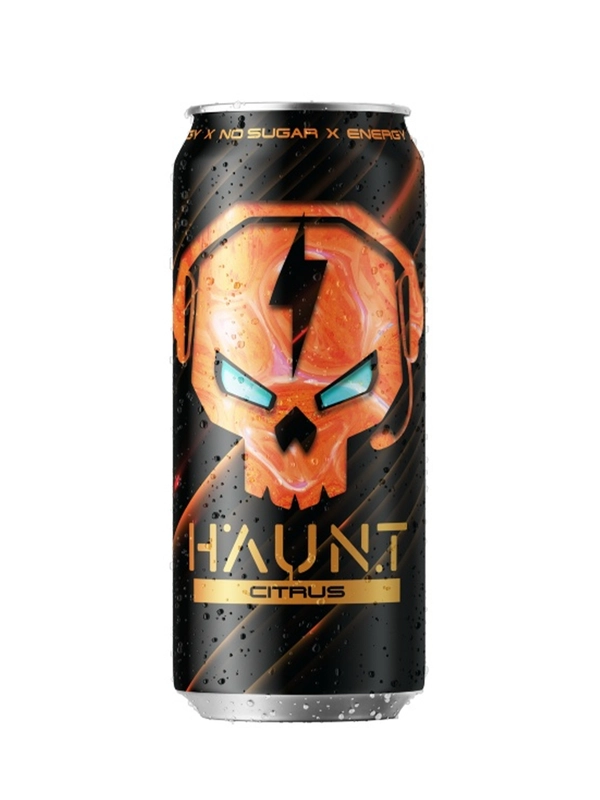Напиток тонизирующий Fitness Food Factory "Haunt", газированный, б/а, цитрус, 500 мл