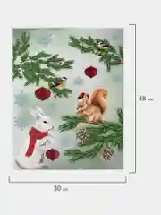 Наклейки на окно новогодние, декор для дома на новый год, Золотая Сказка, 591186