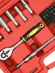Набор ручных инструментов для дома GOODKING D-10064, 64 предмета, трещотка 24 зубца 1/4"