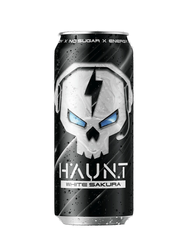 Напиток тонизирующий Fitness Food Factory "Haunt" газированный, белая сакура, б/а, 500мл