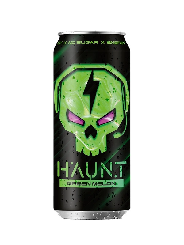 Напиток тонизирующий газированный "Haunt", зелёная дыня, б/а, 500мл