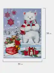 Наклейки на окно, новогодние, многоразовые, декор на новый год, Золотая Сказка, 591923