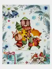 Наклейка для окон многоразовая 30*38см "В снежном лесу", 4 дизайна ассорти, Золотая Сказка, 591926