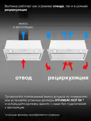 Встраиваемая вытяжка Hyundai HBB 6036 WG, управление кнопочное, белый