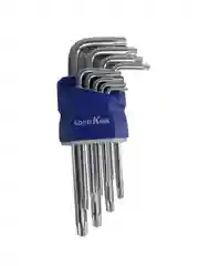 KUT-10009 НАБОР КЛЮЧЕЙ TORX 9 ШТ С ОТВЕРСТИЕМ И ДЕРЖАТЕЛЕМ GOODKING
