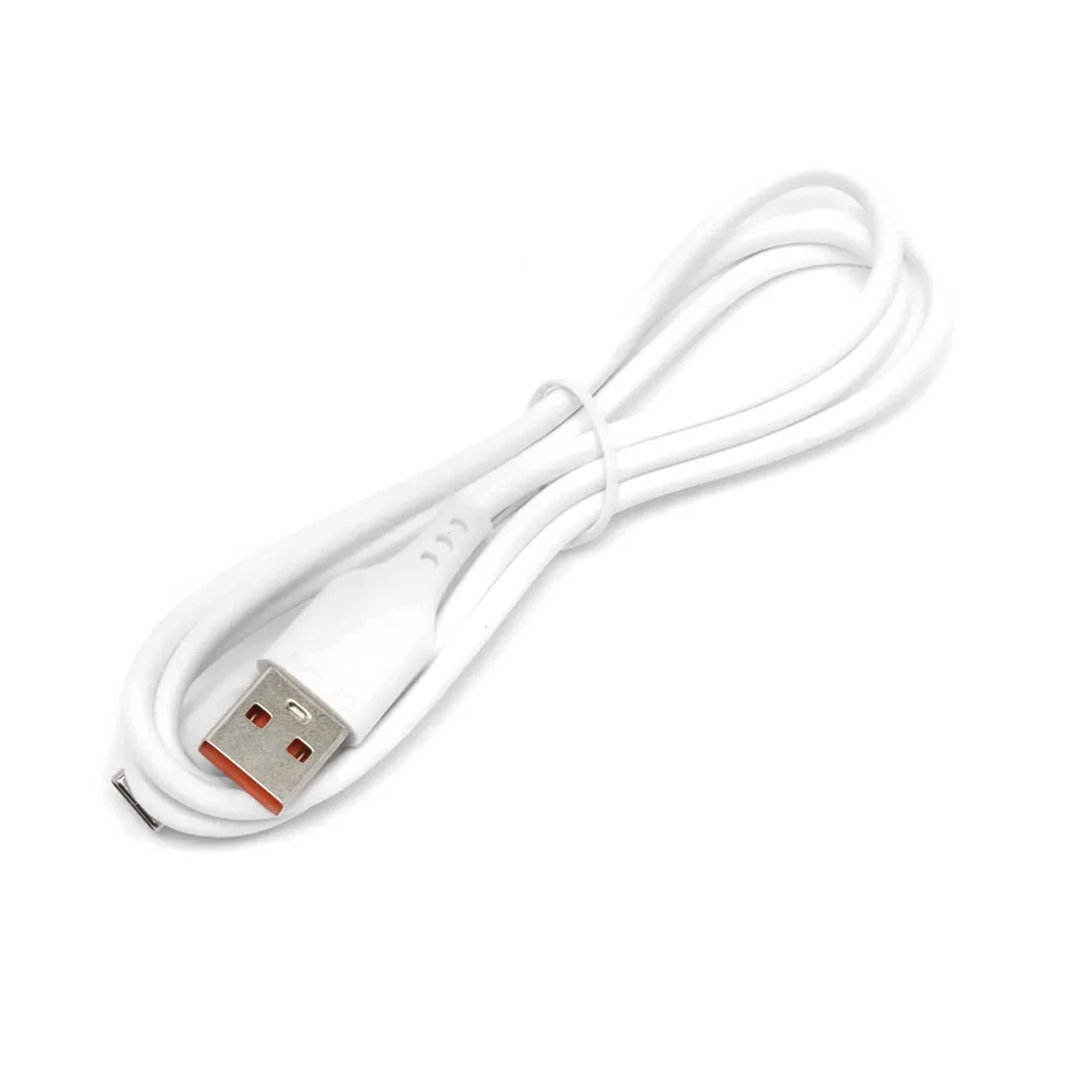 Белый кабель USB на Type-C "GFPower 01T", 1 метр, 2.4A, ПВХ, Android