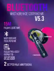 Наушники беспроводные p60pro Игровые/Спортивные/Активное шумоподавление/черный