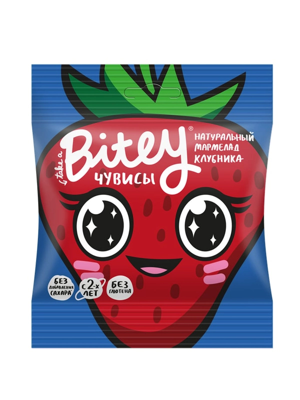 Мармелад Bitey Чувисы "Клубника" 20гр.