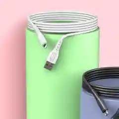 Кабель USB на Micro-USB "GFPower 07M", 1 метр, 2.4A, силикон, Android