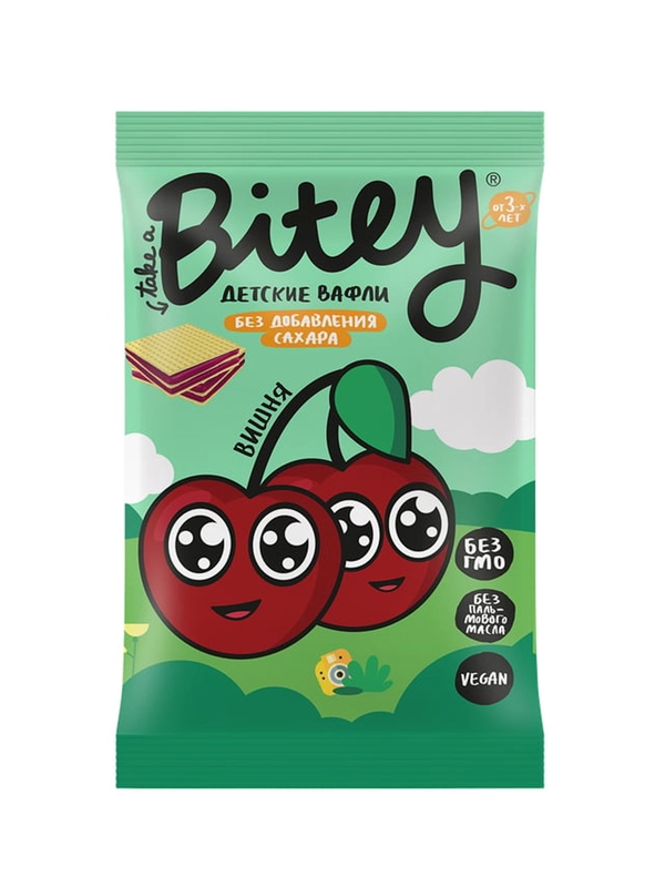 Вафли Bitey "Вишня-Свекла" 35 гр с СГР