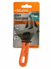 Ключ разводной Sturm 1045-28-135 c  короткой ручкой 135мм, зев 34мм, CrV