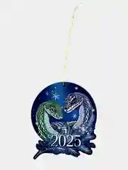 Темно-синий ёлочная игрушка  змея ,символ года 2025,подвеска новогодняя на ёлку деревянная "Змейка"