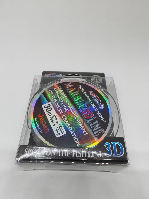 Леска 3D 30м Admiral хамелеон, рыболовная зимняя, летняя, монофильная, универсальная