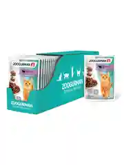 Влажный корм для кошек Зоогурман Ягненок, кусочки в соусе, 85 г х30 шт.