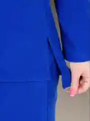 Синий костюм теплый лапша с брюками