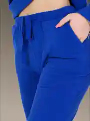 Синий костюм теплый лапша с брюками