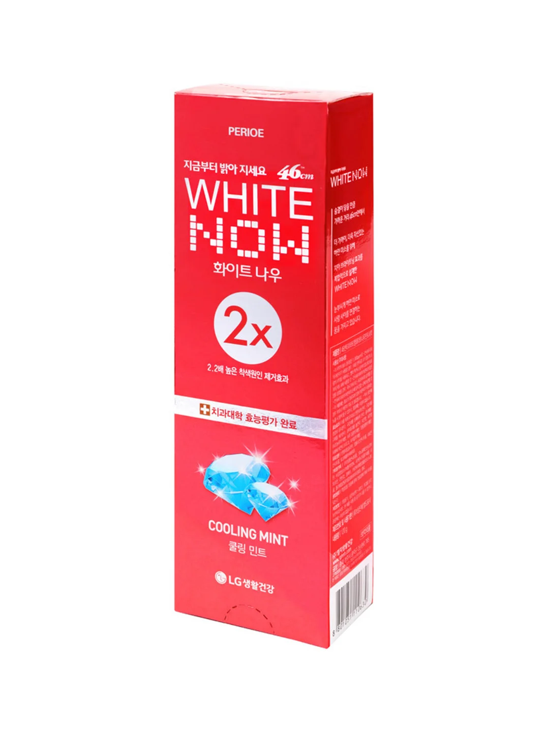 Зубная паста PERIOE "White Now" Cooling Mint, отбеливающая, охлаждающая мята, 120 г