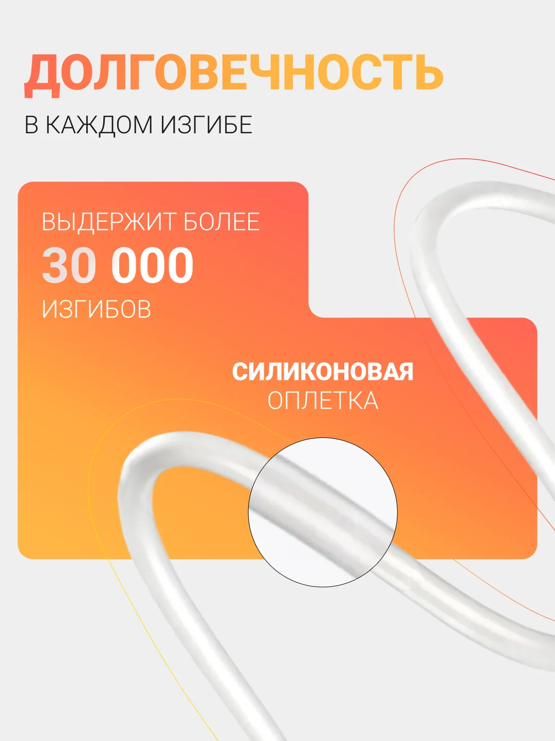 Кабель зарядный Type-C/Type-C, с поддержкой ультрабыстрой зарядки до 60 W