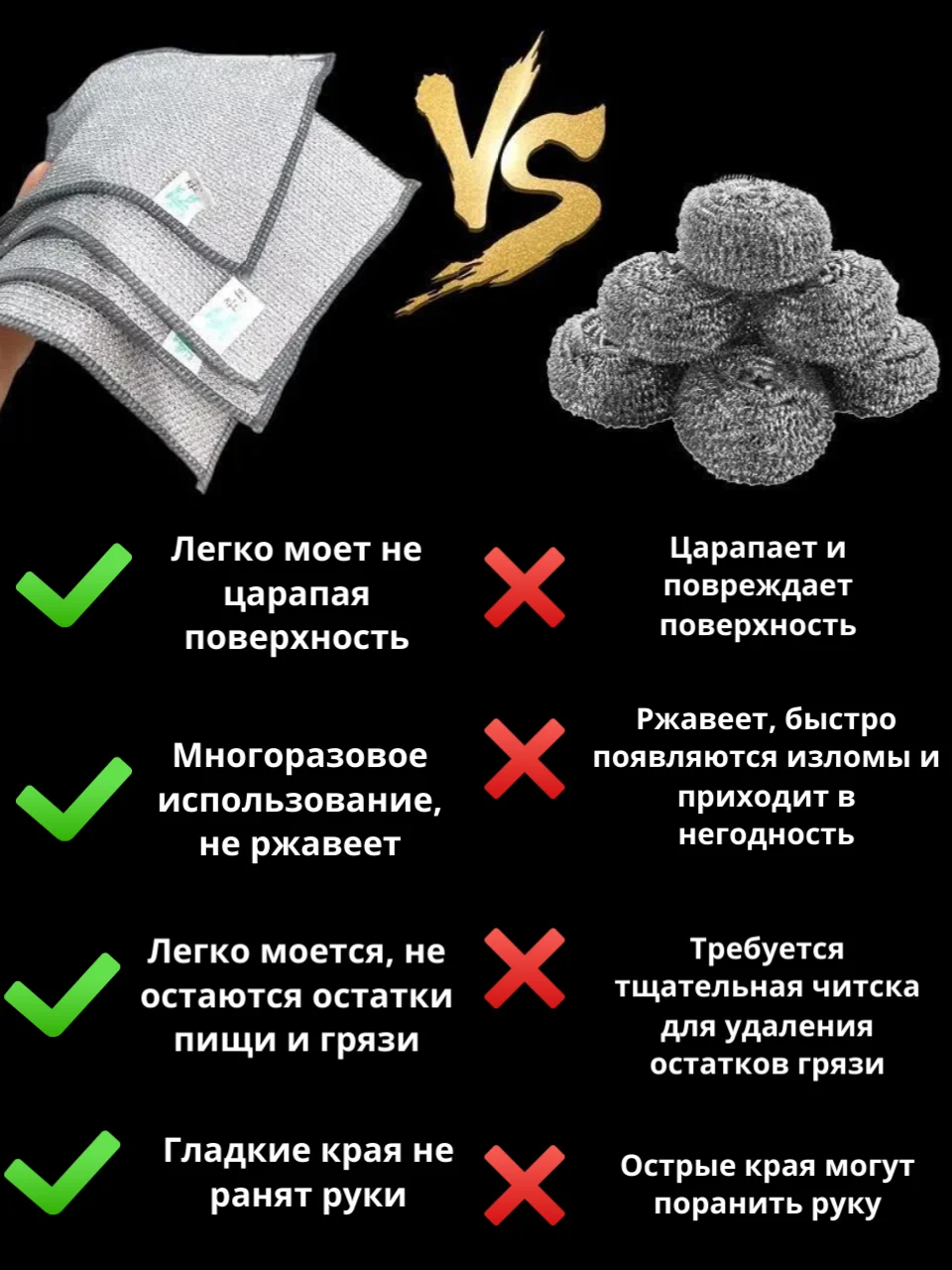 Сетка-Губки для мытья посуды. Скрабер для посуды. Тряпка металлическая для кухни