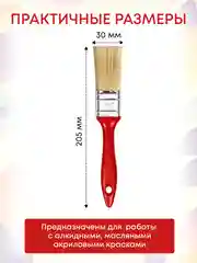 Кисточка малярная 30x15 мм Beorol