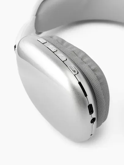 Серебряный наушники беспроводные полноразмерные P9 Pro Max