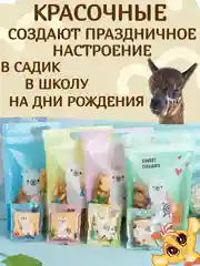 Пакетики для сладостей подарочные на день рождения и выпускной в детский сад и школу