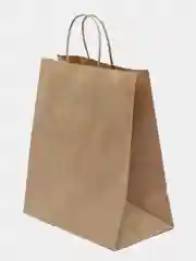 Пакет крафт бумажный с кручеными ручками 1шт/3шт, 220*120*250 мм