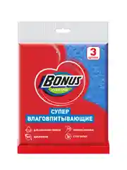 BONUS Салфетки Супервлаговпитывающие 3шт