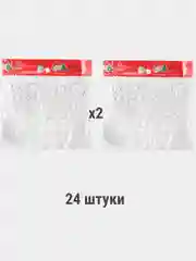 Белый сосульки на елку новогодние игрушки